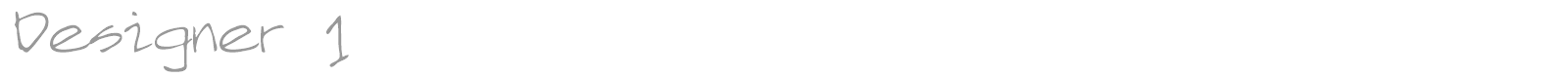 Designer 1 font preview